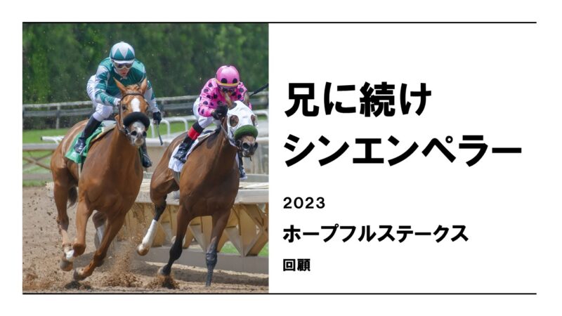 【2023ホープフルS】シンエンペラーは全兄ソットサス（凱旋門賞馬）の名に恥じないスケールを感じる【レース回顧】 